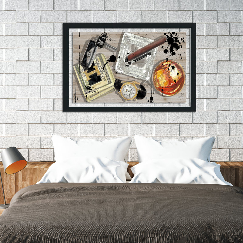« the player 2 », impression, H 27,5 po x l 39,5 po, Cadre noir, Tapis transparent