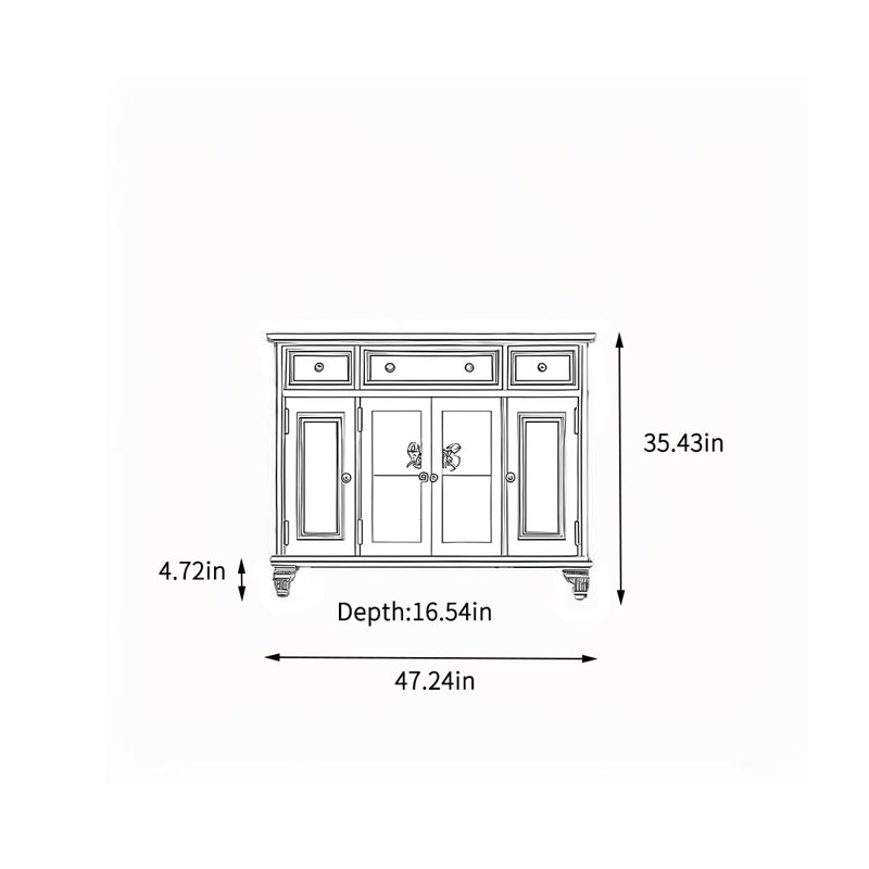 Armoire de rangement pour le salon
