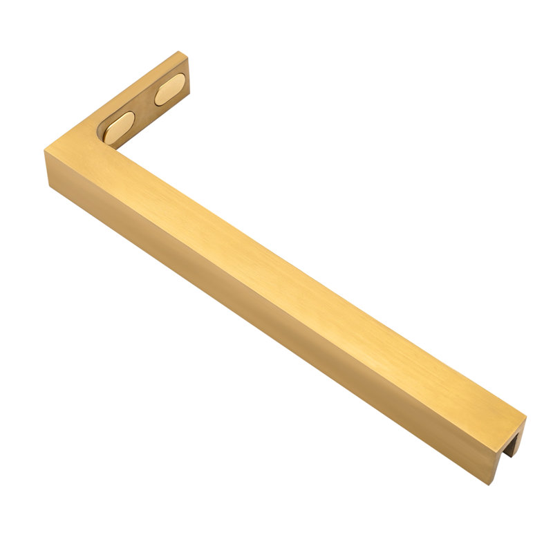 Left Side  Gold Glass Door L-Shape Stabilizing Bracket
