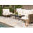 Aluminum Outdoor Coffee Table; Rectangular