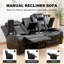 Ensemble de meubles de salon Power, fauteuil inclinable électrique, causeuse modulaire avec rangement spacieux, porte-gobelets, ensemble de 2