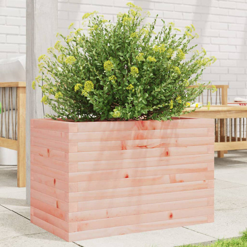 3 Wood Planter, Natural Douglas fir wood, 45.5cm H x 70cm W x 40cm D