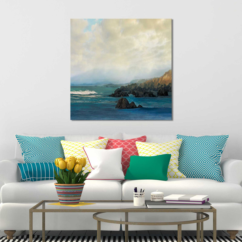 «Distant Horizons», reproduction de peinture acrylique sur toile tendue, H 18 po x l 30 po x P 1 po, Toile tendue