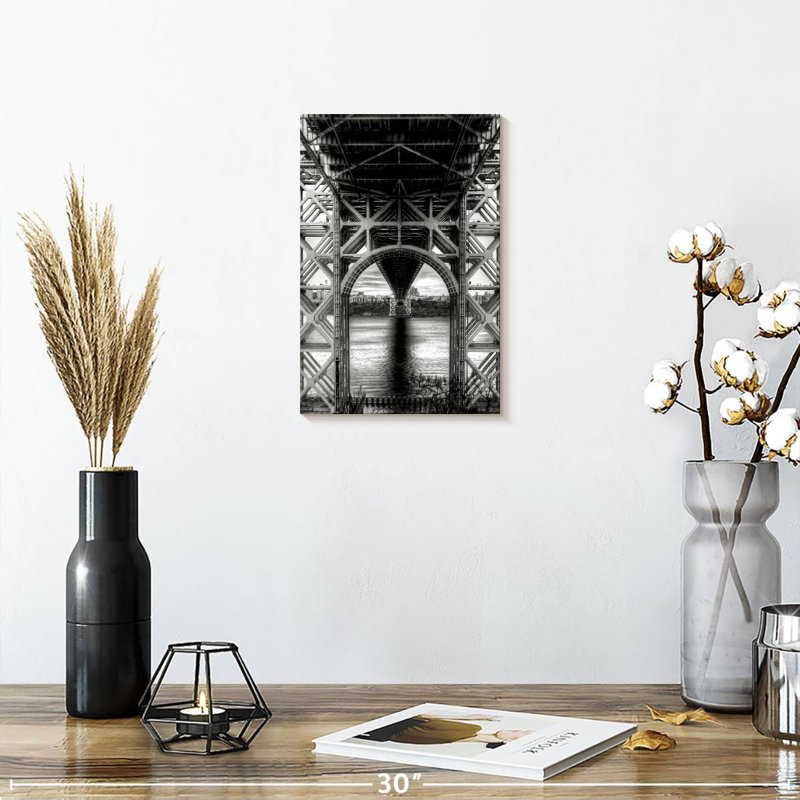 Lilie Below George Washington Bridge, 12" H x 8" W