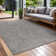 Tapis intérieur / extérieur gris Waikiki