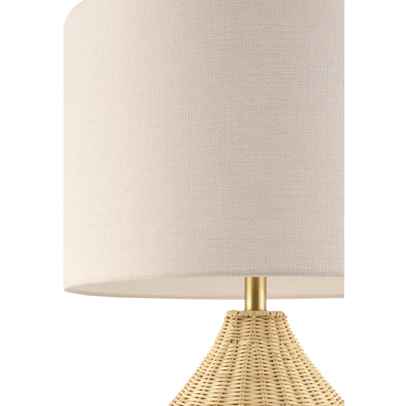 Bernth Table Lamp, Beige, Beige