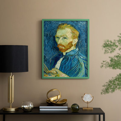 Vintage Portrait Print XXXIV Framed Print - Solid Wood