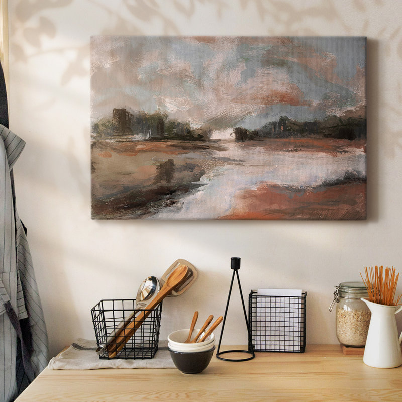 Toile tendue avec galerie South Pond, H 12 po x l 18 po