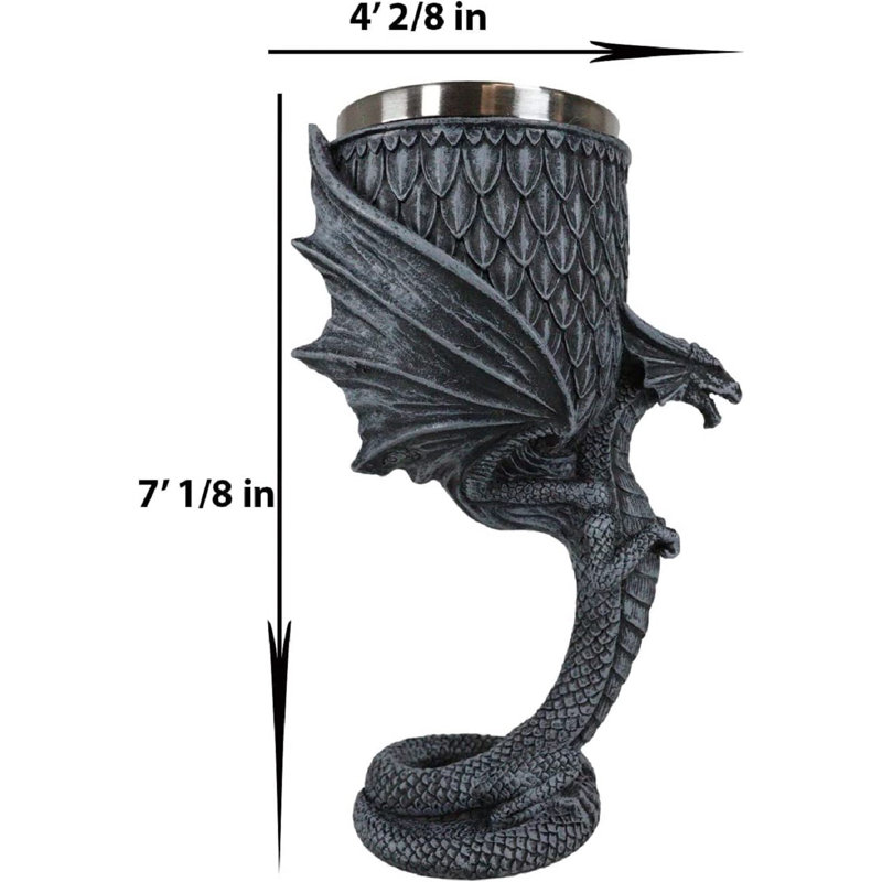Dragon de pierre gris Elcha