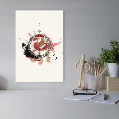 Phoenix Fire Spirit Traditional Bird Wall Art