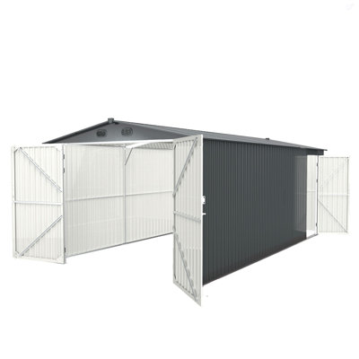 Chery Industrial Heavy-Duty Metal Garage Shed 20'X10'