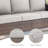Tya Outdoor Wicker Rattan Patio Sofa With Cushions And Ottomans-767224934