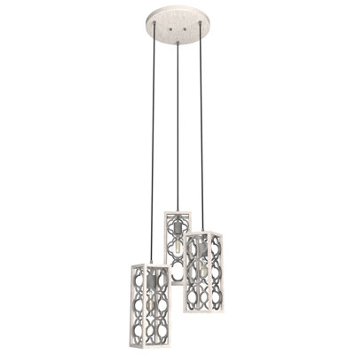 Gablecrest 3 Light Rectangle Cluster Pendant