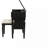 Traditional Formal Black Color Vanity Set w Stool Storage Drawers 1pc Bedroom Furniture Set Tufted Seat Stool-653544443
