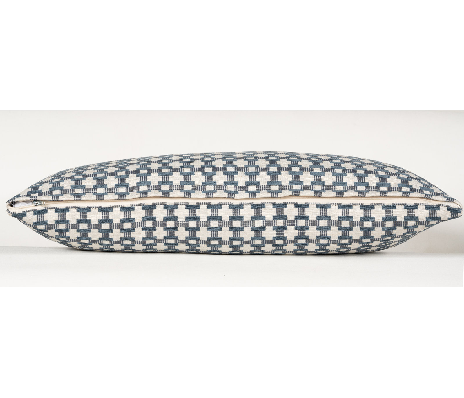 Birch Lane Stride Throw Pillow Lumbar, Polyester, Blue Geometric