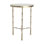 Spike Accent Table-Antique Brass w/White Marble