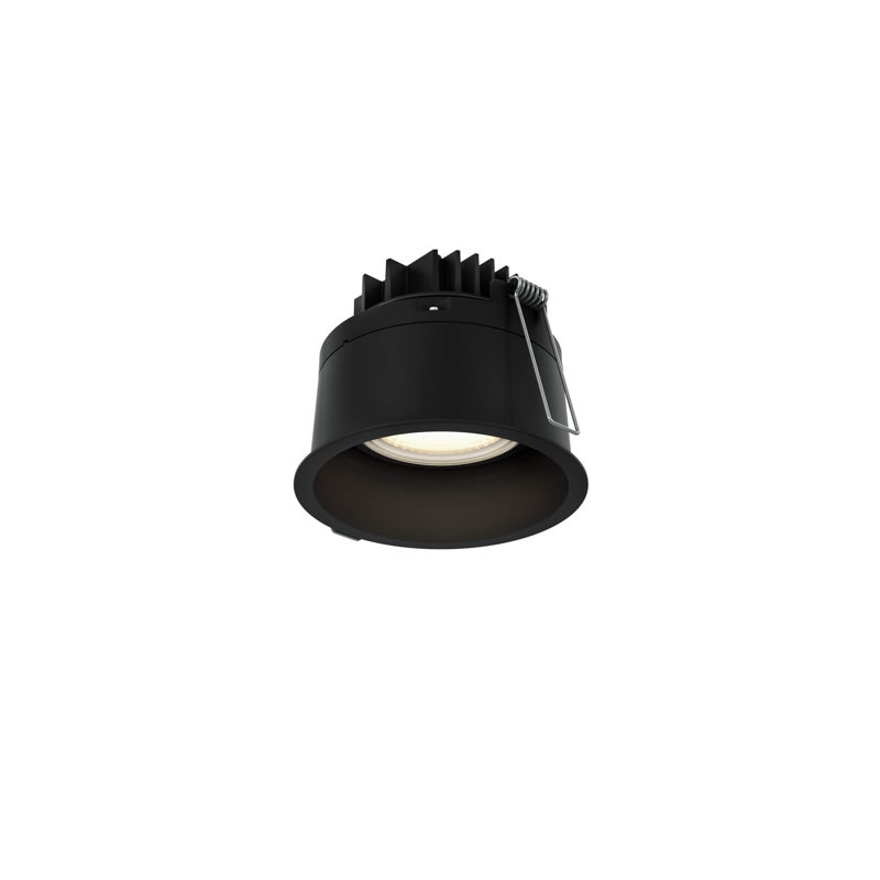 Éclairage vers le bas à cardan pour l'intérieur et l'extérieur CCT 2 po Facet, Noir, H 3,5 po x l 3,81 po x P 3,81 po