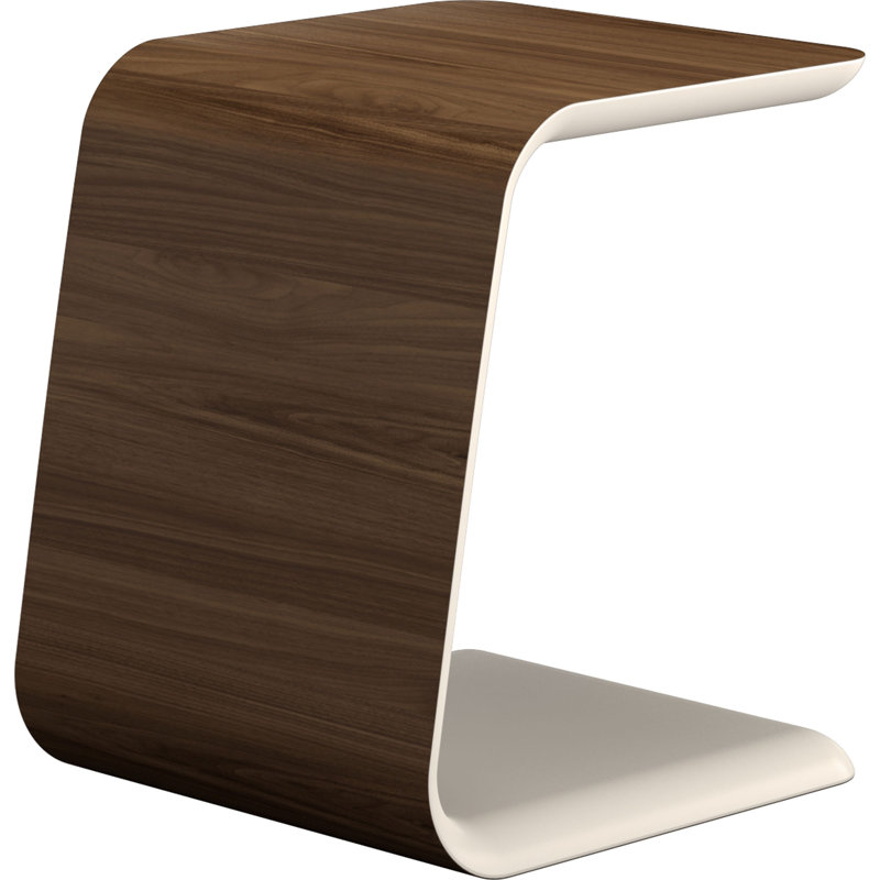 Upton End Table, Walnut on Almond
