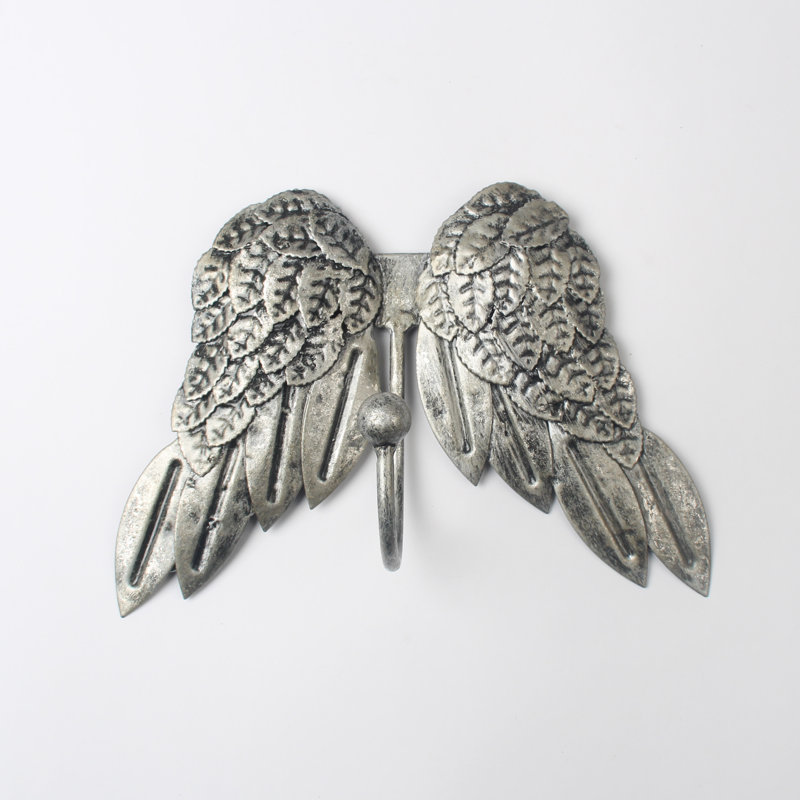 Sergio Metal Wall Mounted Required Wall Hook, Silver