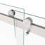 Porte de douche encadrée en aluminium de 56 à 60 po x H 74 po avec barre à serviettes-115203644