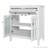 30" Bathroom vanity with Ceramic Sink, Adjustable Shelf and Tip-Out Tray-116858764