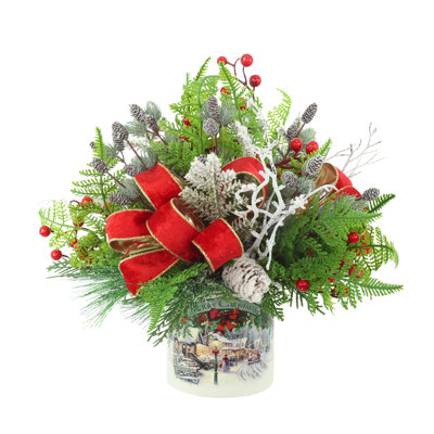 Jiamei Faux Floral in Vase