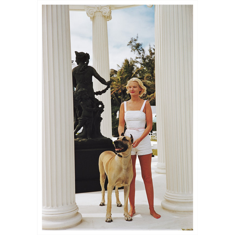 Getty Images, "C.Z. Guest with her Great Dane," Slim Aarons, January 1, 1953 (Print Only)