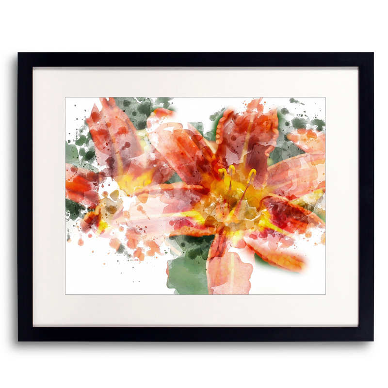 Floral 3070 Print by Chamira Young, Black Framed Paper, 17.25" H x 21.25" W