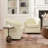 Oscar 29" W Water Resistant Faux Leather Swivel Barrel Chair-1943771473