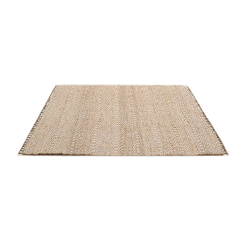 Costa Jute / Sisal Area Rug in Natural/Ivory, Rectangle 9' x 12'