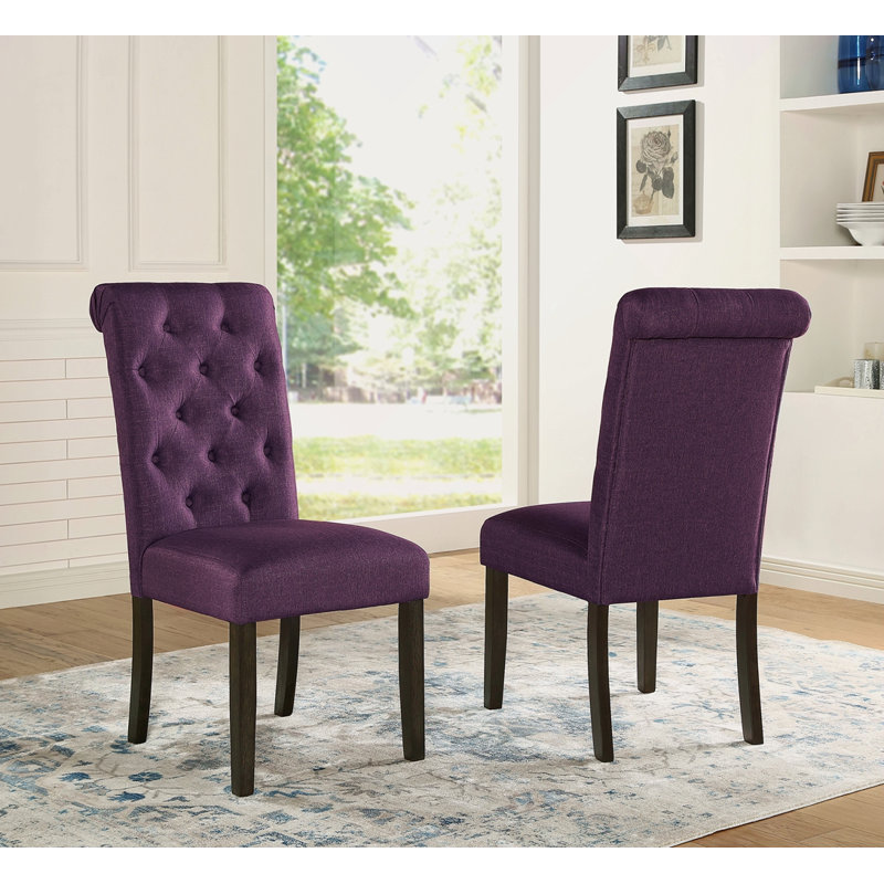 Chaise de salle à manger Asons, Mauve