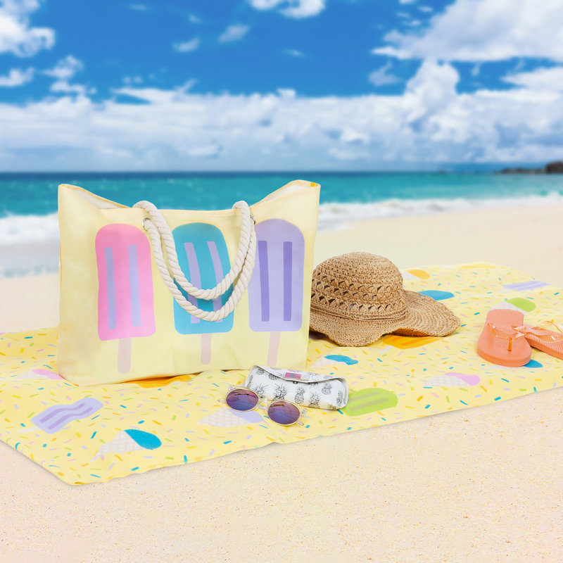  Serviette de plage crème glacée