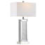 Lampe de chevet argentée