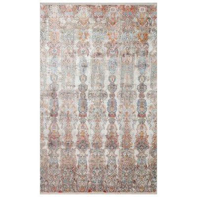 Tapis luxueux tissé à la machine, 6,6 x 9,5 pieds | 100% viscose et acrylique, hauteur de poils de 0,3 po | 2 000 000 points de fil | Doux, durable, facile à nettoyer | Parfait pour le salon, la chambre à coucher et la salle à manger