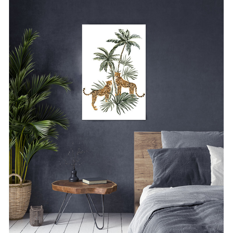 Leopard - Single Picture Frame Painting on Canvas, 90 cm H x 60 cm W
