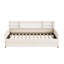 Lit plateforme simple tapissier avec rangement et tiroirs, beige-1675302925