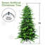 Arbre de Noël 4 pi en PVC vert + PE-557617789-557617784