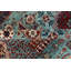 Tapis rouge / bleu / noir tissé à la main de haute qualité Aryana
