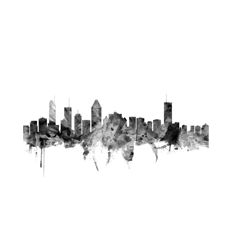 Montreal, Canada In Black & White by Michael Tompsett - Wrapped Canvas Gallery-Wrapped Canvas Giclée