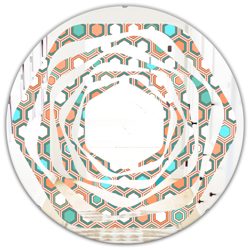 Miroir mural Whirl, H 24 po x l 24 po