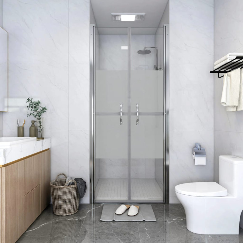 Porte de l 39,8 po x H 74,8 po, 28" x 74.8", Clear, Silver