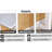 solid wood and imitation rattan coffee table, rectangular solid wood coffee table