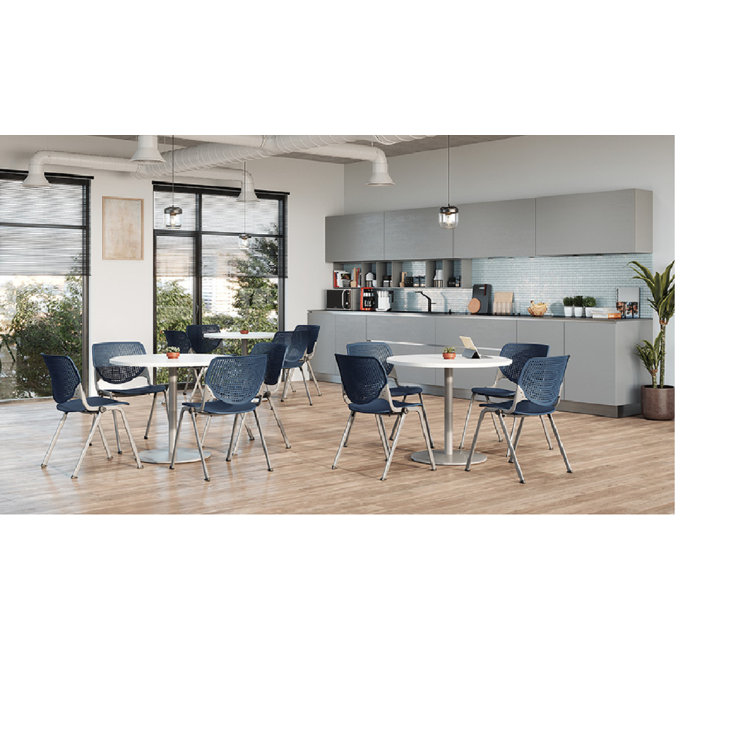 Mode Round Breakroom Table and 4 Chair Set
