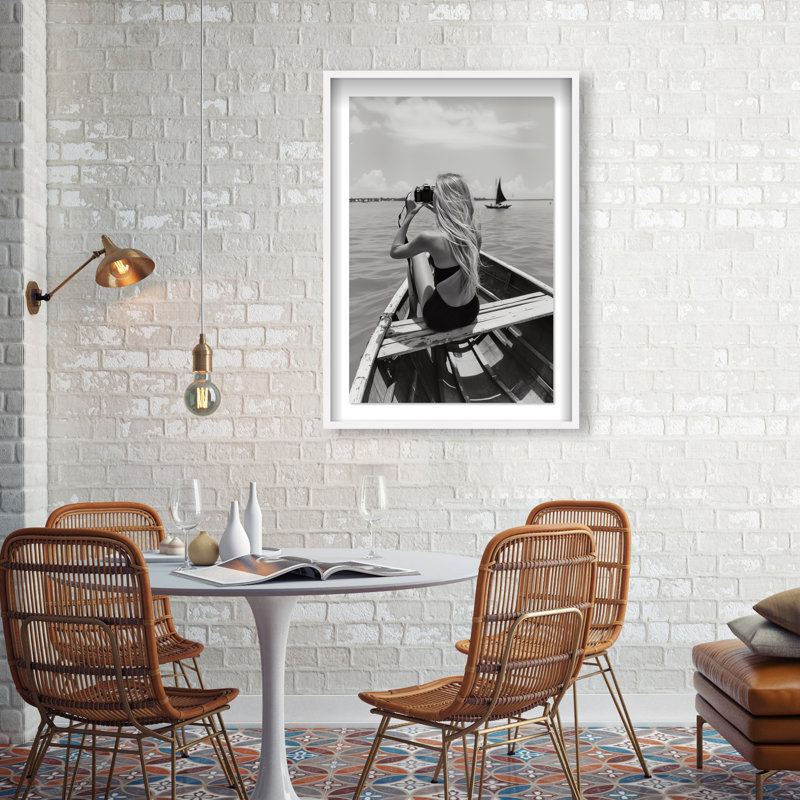 Frame Of Solitude Print by Oliver Gal, 55.5"H x 37.5"W, White Shadowbox