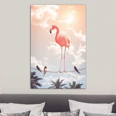 «Flamingo & Friends» par Jonas Loose - impression d'art graphique