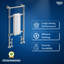 iBathUK Traditional Vintage Heated Towel Rail Premium Bathroom Radiator-White-448049421-448049417