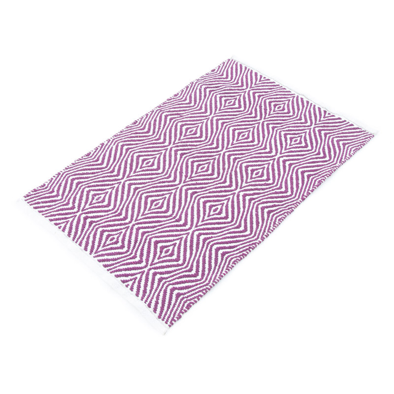 Geometric Wool Hand Woven 60cm X 90cm Area Rug