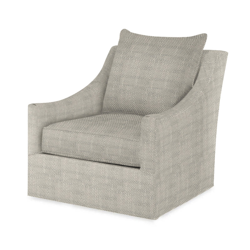 Willem Outdoor Swivel Lounge Chair, Gray Polyester 71617L82