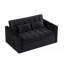 Canapé futon souple à dossier réglable de 54 pouces avec accoudoirs doubles et lit variable-481521014