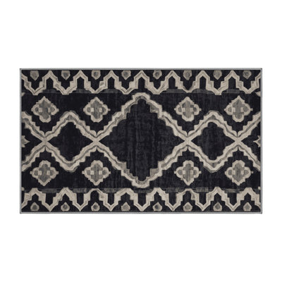 Tapis mauve lavable à la machine